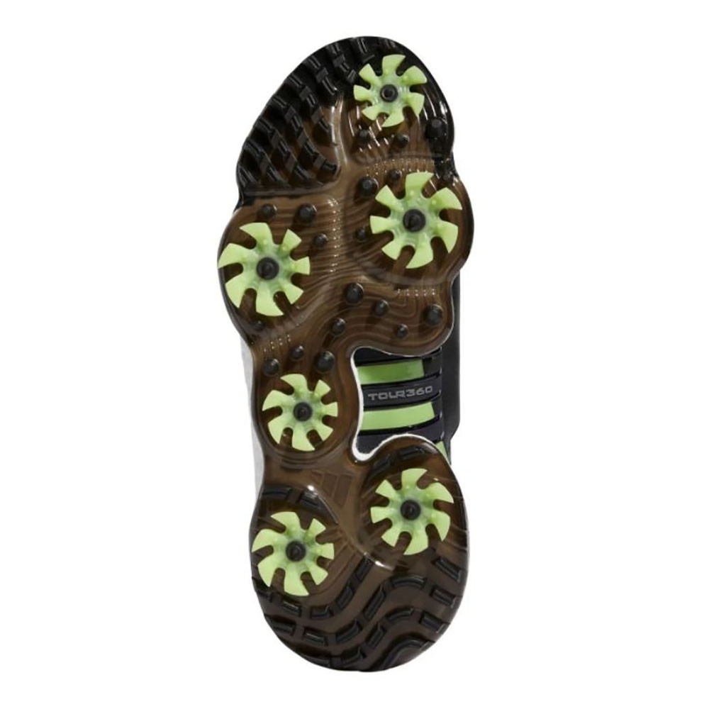 Adidas Men's Tour 360 22 BOA Golf Shoes - Black/Iron/Lime - Maple
